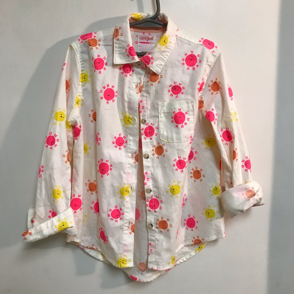 ☀️3 for $10☀️ Sunny Cat & Jack shirt | size 7/8